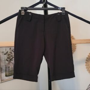 Black Bermuda Dress Shorts